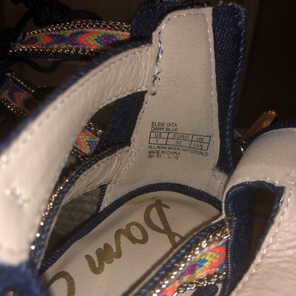 Sam Edelman Elsie Dita Dark Blue Size 1 - Picture 4 of 4